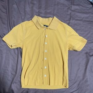 Button down crop top. Abercrombie brand